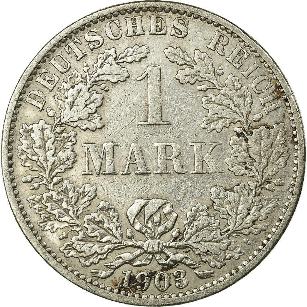 Coin, GERMANY - EMPIRE, Wilhelm II, Mark, 1903, Berlin, EF(40-45), Silver, KM:14