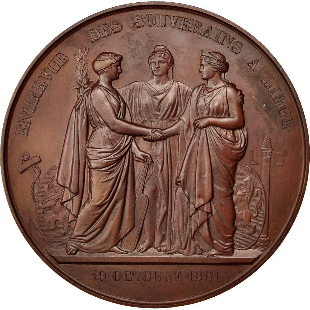 Belgium, Politics, Society, War, Medal, AU(55-58), Wiener, Bronze, 69, 146.00