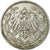 Coin, GERMANY - EMPIRE, 1/2 Mark, 1905, Munich, VF(20-25), Silver, KM:17
