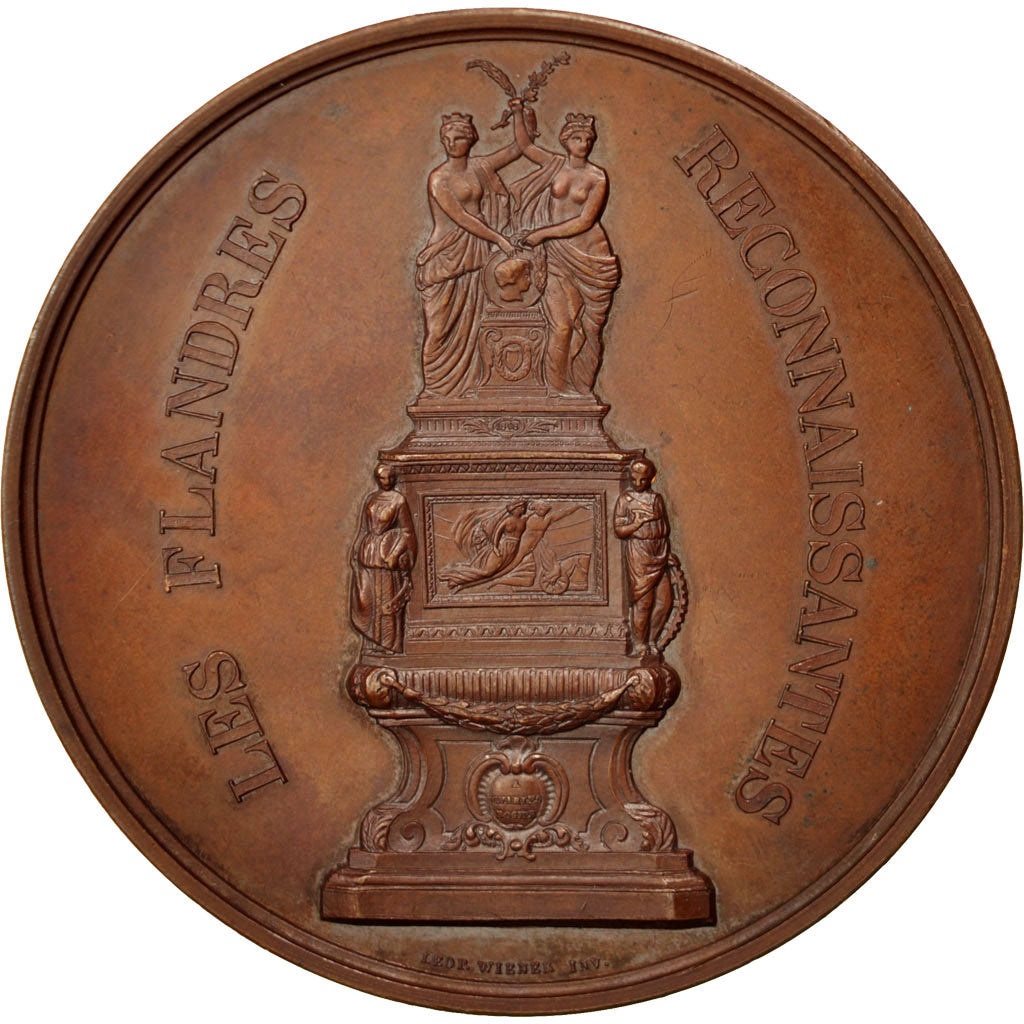 Belgia, Medal, Polityka, społeczeństwo, wojna, Wiener, AU(50-53), Bronze