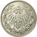 Coin, GERMANY - EMPIRE, 1/2 Mark, 1906, Munich, VF(20-25), Silver, KM:17
