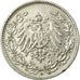 Coin, GERMANY - EMPIRE, 1/2 Mark, 1907, Munich, VF(20-25), Silver, KM:17