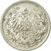 Coin, GERMANY - EMPIRE, 1/2 Mark, 1915, Berlin, VF(20-25), Silver, KM:17