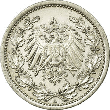 Coin, GERMANY - EMPIRE, 1/2 Mark, 1915, Berlin, VF(20-25), Silver, KM:17