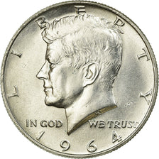 Coin, United States, Kennedy Half Dollar, Half Dollar, 1964, U.S. Mint