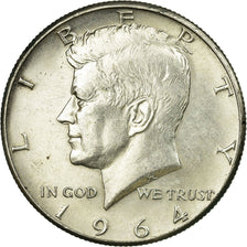 Coin, United States, Kennedy Half Dollar, Half Dollar, 1964, U.S. Mint