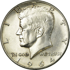 Coin, United States, Kennedy Half Dollar, Half Dollar, 1964, U.S. Mint
