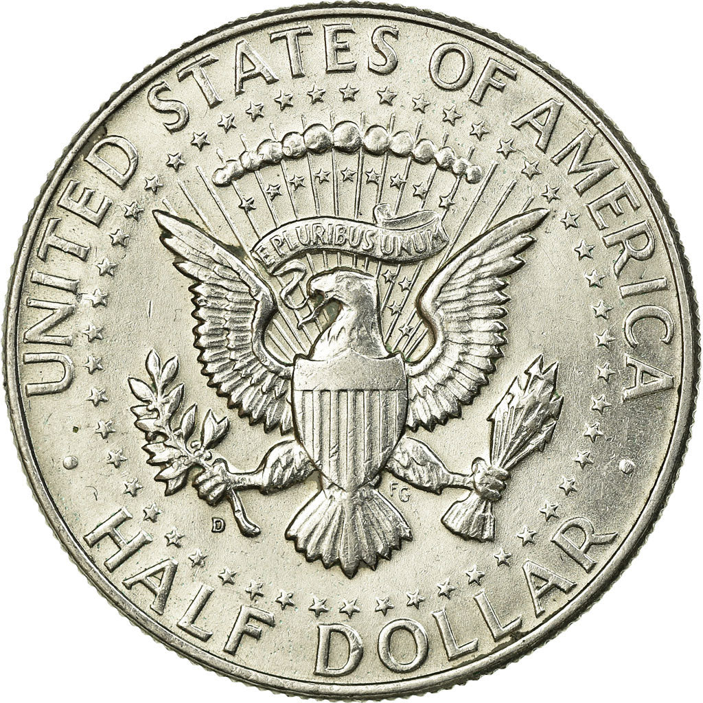 Coin, United States, Kennedy Half Dollar, Half Dollar, 1964, U.S. Mint, Denver