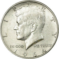 Coin, United States, Kennedy Half Dollar, Half Dollar, 1964, U.S. Mint, Denver