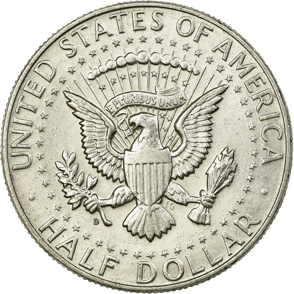 Coin, United States, Kennedy Half Dollar, Half Dollar, 1964, U.S. Mint, Denver