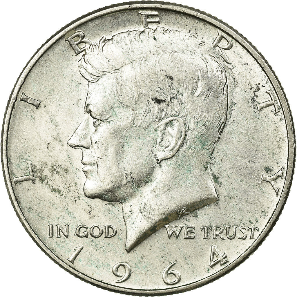 Coin, United States, Kennedy Half Dollar, Half Dollar, 1964, U.S. Mint, Denver