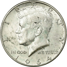 Coin, United States, Kennedy Half Dollar, Half Dollar, 1964, U.S. Mint, Denver