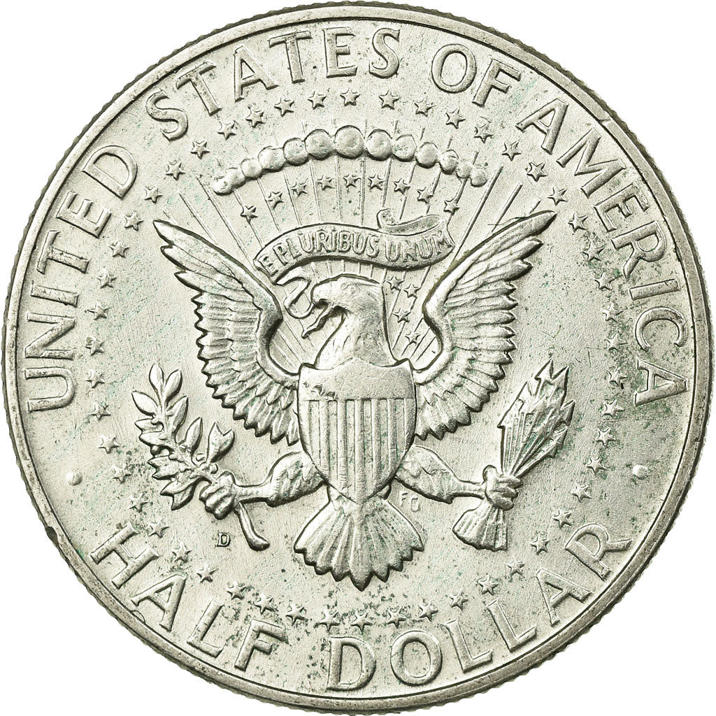Coin, United States, Kennedy Half Dollar, Half Dollar, 1964, U.S. Mint, Denver