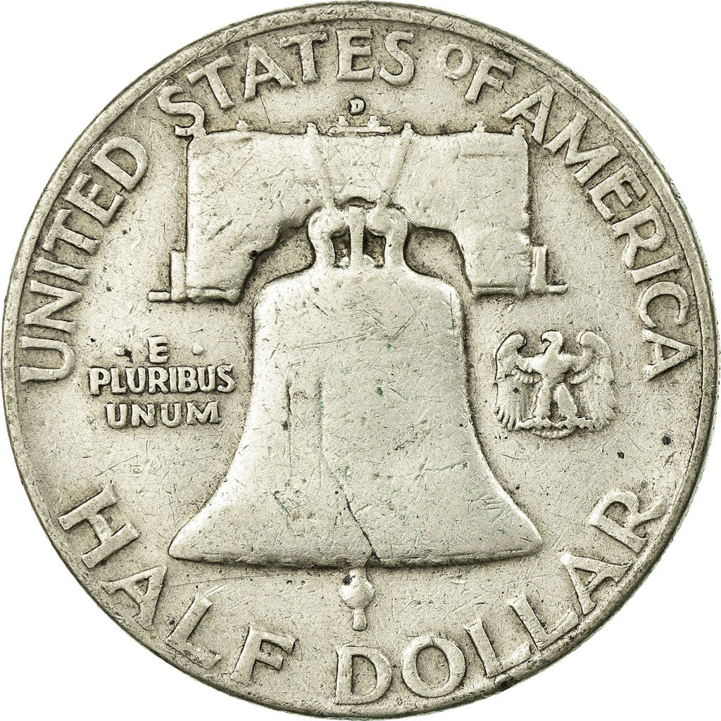 Coin, United States, Franklin Half Dollar, Half Dollar, 1952, U.S. Mint