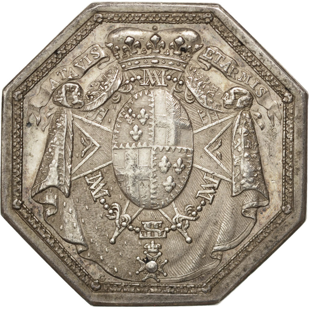 France, Royal, Token, EF(40-45), Silver, 34, Feuardent #1601., 17.70