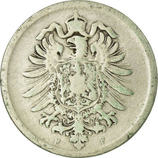 Moneta, GERMANIA - IMPERO, Wilhelm I, Mark, 1875, Stuttgart, MB, Argento, KM:7