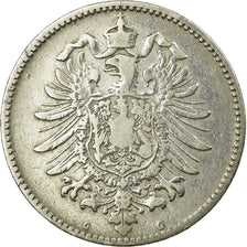 Moneta, GERMANIA - IMPERO, Wilhelm I, Mark, 1875, Karlsruhe, MB, Argento, KM:7