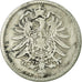 Coin, GERMANY - EMPIRE, Wilhelm I, Mark, 1875, Berlin, VF(20-25), Silver, KM:7
