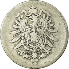 Coin, GERMANY - EMPIRE, Wilhelm I, Mark, 1875, Hanovre, VF(20-25), Silver, KM:7