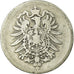 Coin, GERMANY - EMPIRE, Wilhelm I, Mark, 1875, Hanovre, VF(20-25), Silver, KM:7