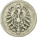 Coin, GERMANY - EMPIRE, Wilhelm I, Mark, 1875, Munich, VF(20-25), Silver, KM:7