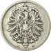 Coin, GERMANY - EMPIRE, Wilhelm I, Mark, 1875, Munich, VF(20-25), Silver, KM:7