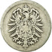 Coin, GERMANY - EMPIRE, Wilhelm I, Mark, 1875, Munich, VF(20-25), Silver, KM:7