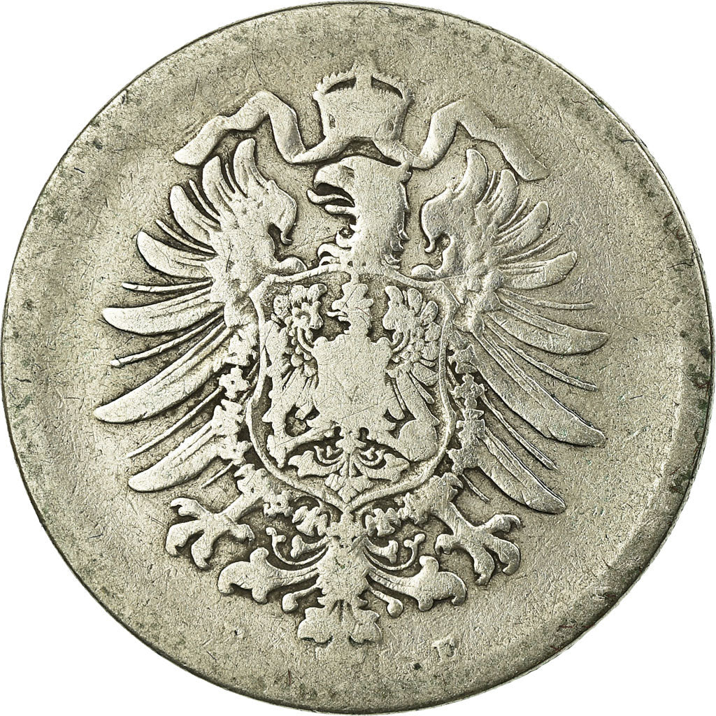 Coin, GERMANY - EMPIRE, Wilhelm I, Mark, 1875, Muldenhütten, VF(20-25), Silver