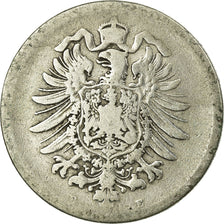 Coin, GERMANY - EMPIRE, Wilhelm I, Mark, 1875, Muldenhütten, VF(20-25), Silver