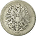 Coin, GERMANY - EMPIRE, Wilhelm I, Mark, 1875, Muldenhütten, VF(20-25), Silver
