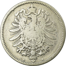 Coin, GERMANY - EMPIRE, Wilhelm I, Mark, 1874, Berlin, VF(20-25), Silver, KM:7