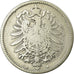 Coin, GERMANY - EMPIRE, Wilhelm I, Mark, 1874, Berlin, VF(20-25), Silver, KM:7