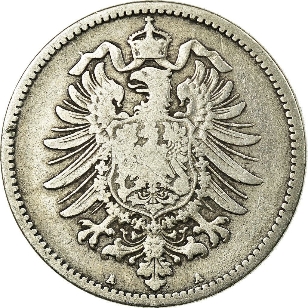 Coin, GERMANY - EMPIRE, Wilhelm I, Mark, 1874, Berlin, VF(20-25), Silver, KM:7