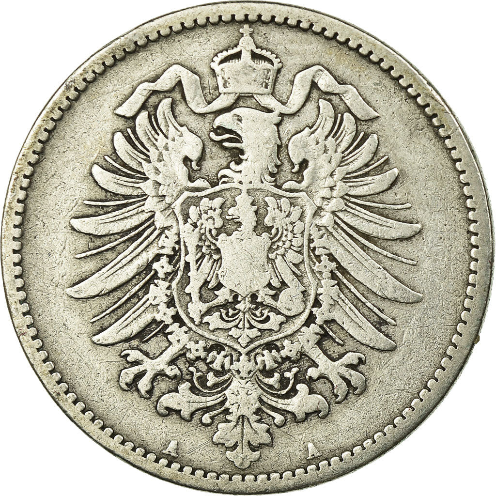 Coin, GERMANY - EMPIRE, Wilhelm I, Mark, 1874, Berlin, VF(20-25), Silver, KM:7