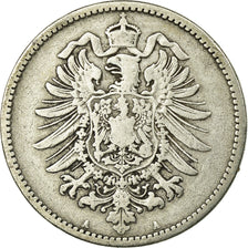 Coin, GERMANY - EMPIRE, Wilhelm I, Mark, 1874, Berlin, VF(20-25), Silver, KM:7