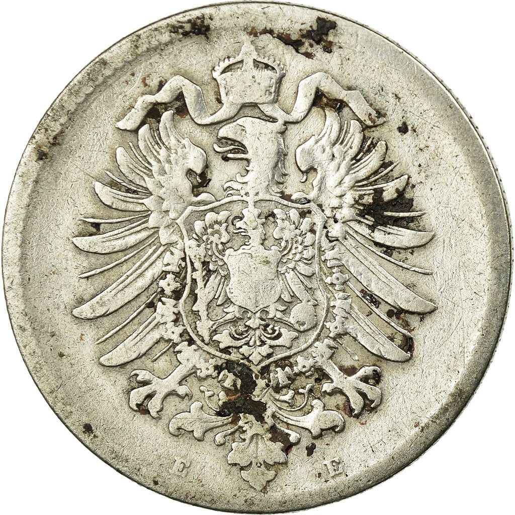 Coin, GERMANY - EMPIRE, Wilhelm I, Mark, 1874, Muldenhütten, VF(20-25), Silver