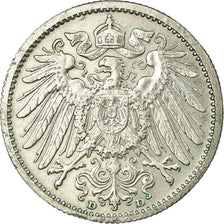 Coin, GERMANY - EMPIRE, Wilhelm II, Mark, 1904, Munich, EF(40-45), Silver, KM:14