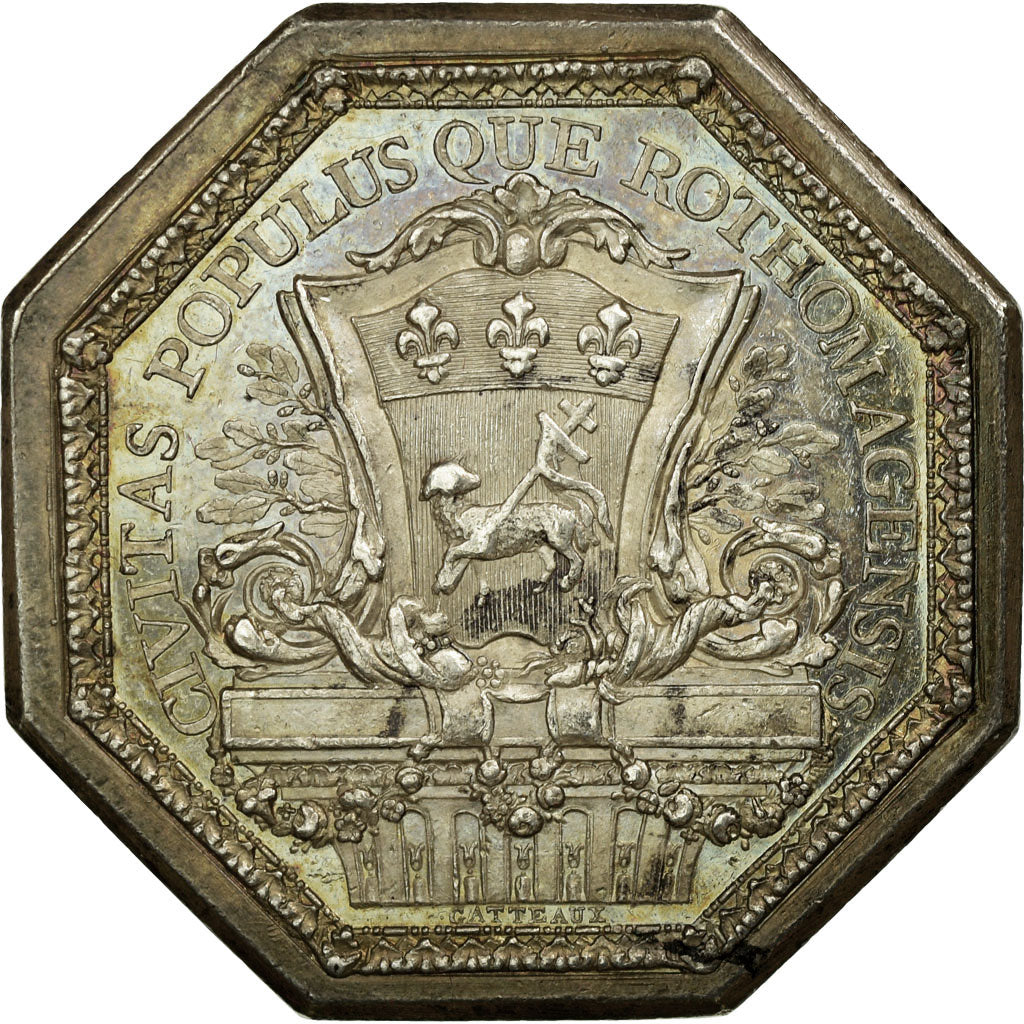 France, Token, Royal, Gatteaux, AU(55-58), Silver