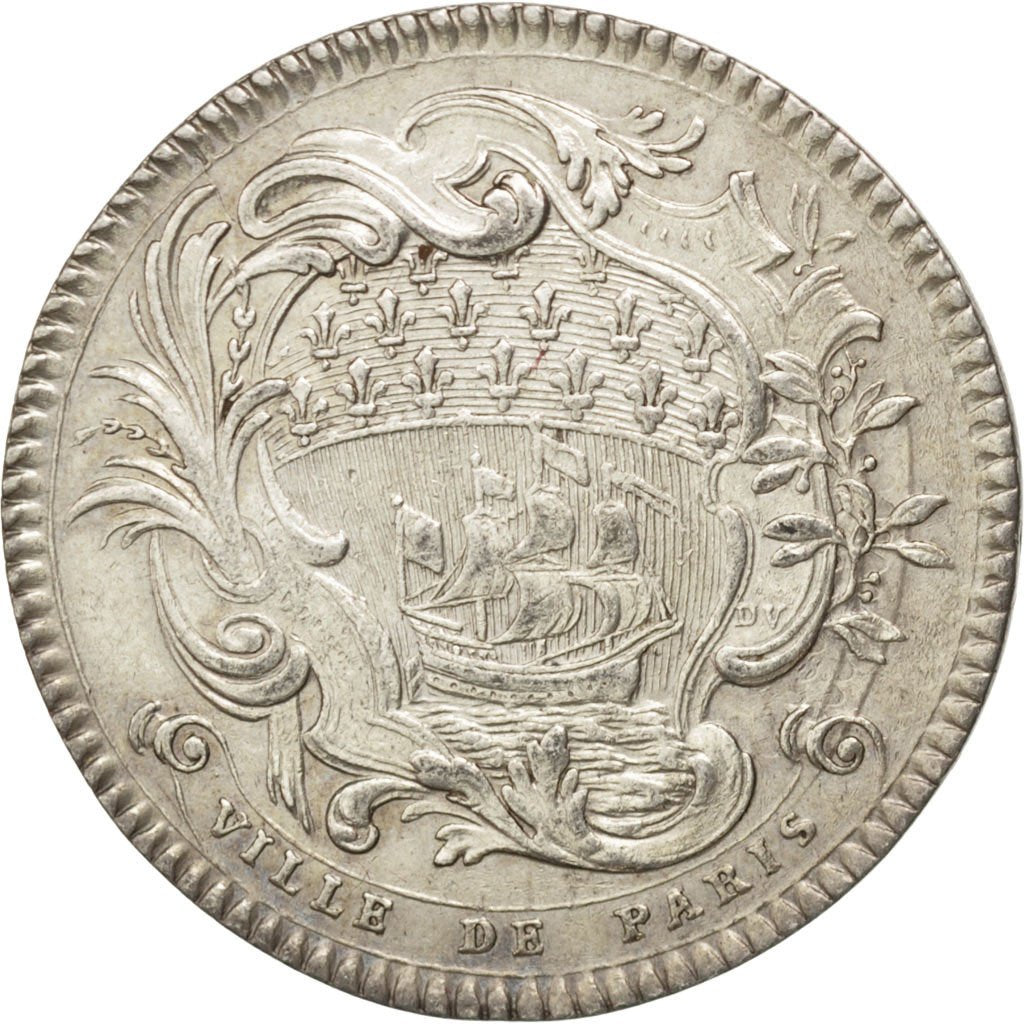 Francia, Token, Royal, 1754, SPL-, Argento, 31, Feuardent:3724