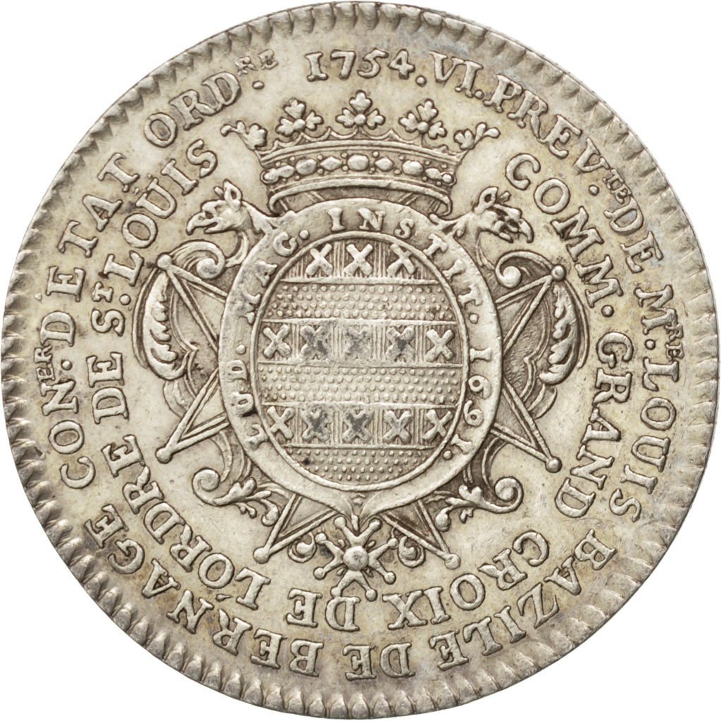 Francia, Token, Royal, 1754, SPL-, Argento, 31, Feuardent:3724