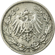 Moneta, GERMANIA - IMPERO, 1/2 Mark, 1906, Muldenhütten, MB, Argento, KM:17