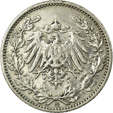 Coin, GERMANY - EMPIRE, 1/2 Mark, 1906, Muldenhütten, VF(20-25), Silver, KM:17