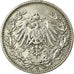 Coin, GERMANY - EMPIRE, 1/2 Mark, 1906, Muldenhütten, VF(20-25), Silver, KM:17