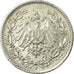 Coin, GERMANY - EMPIRE, 1/2 Mark, 1915, Stuttgart, EF(40-45), Silver, KM:17