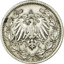 Coin, GERMANY - EMPIRE, 1/2 Mark, 1916, Berlin, EF(40-45), Silver, KM:17