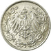 Coin, GERMANY - EMPIRE, 1/2 Mark, 1916, Hambourg, EF(40-45), Silver, KM:17