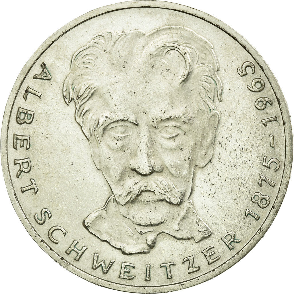 Coin, GERMANY - FEDERAL REPUBLIC, 5 Mark, 1975, Karlsruhe, Germany, EF(40-45)