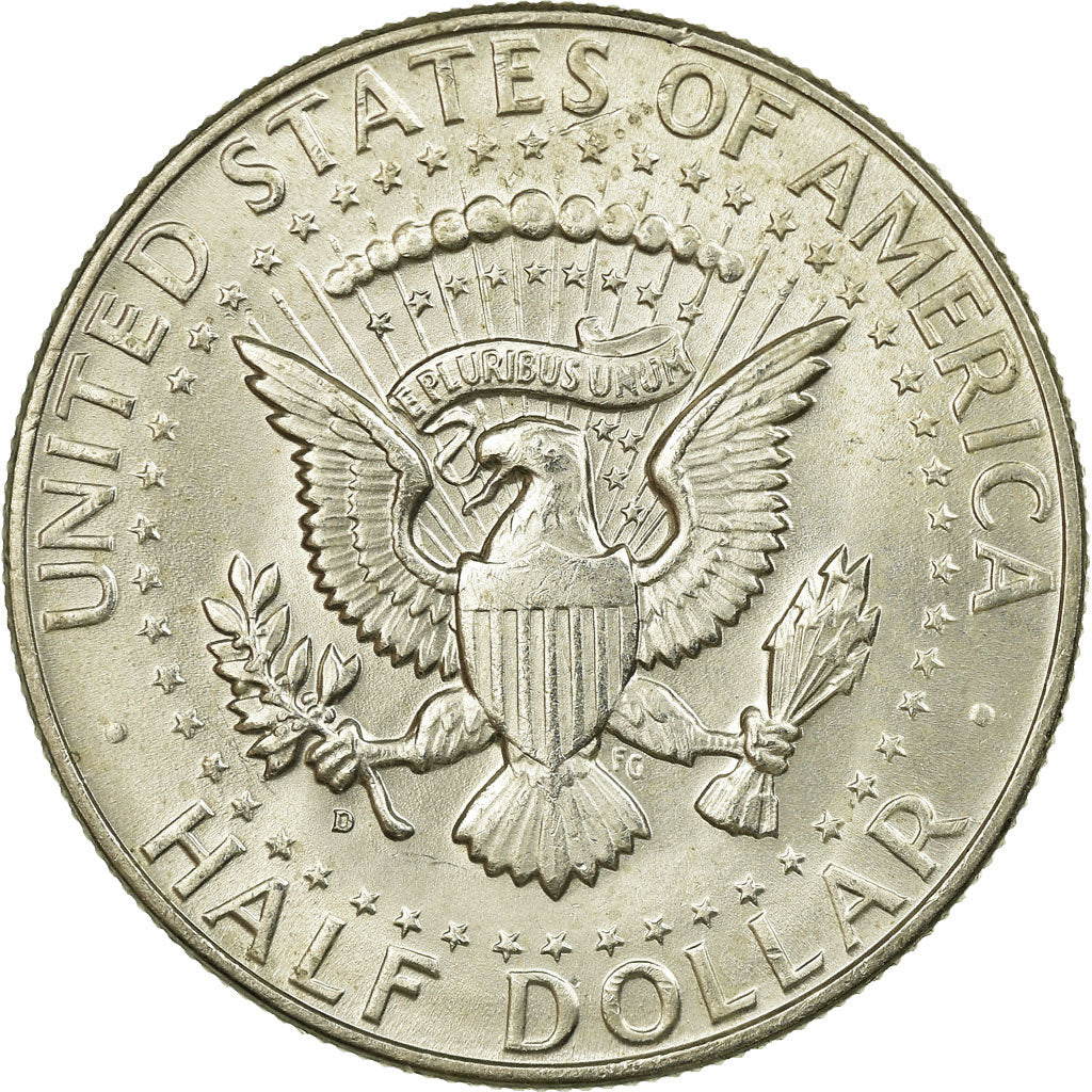 Coin, United States, Kennedy Half Dollar, Half Dollar, 1964, U.S. Mint, Denver