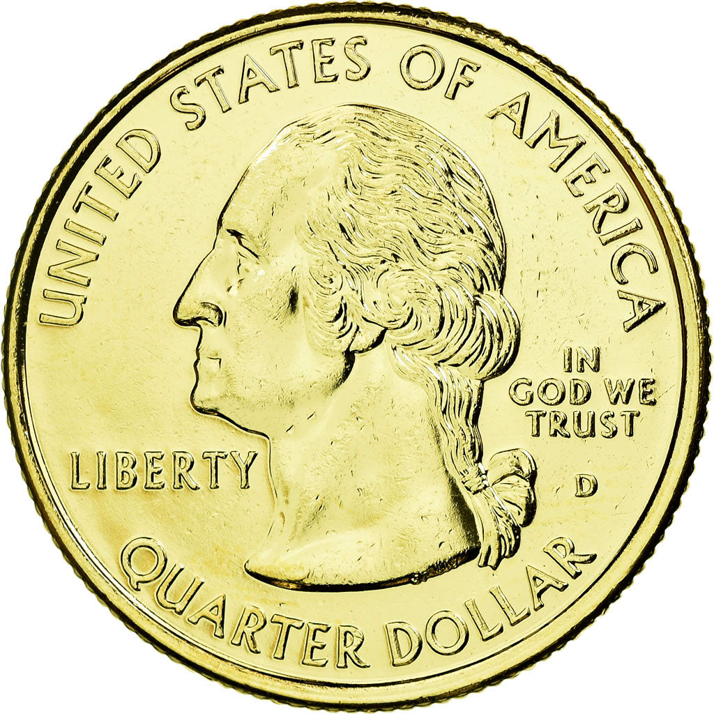 Coin, United States, Connecticut, Quarter, 1999, U.S. Mint, AU(55-58), Gold