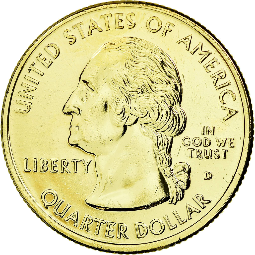 Munten, Verenigde Staten, New Jersey, Quarter, 1999, U.S. Mint, PR, Verguld